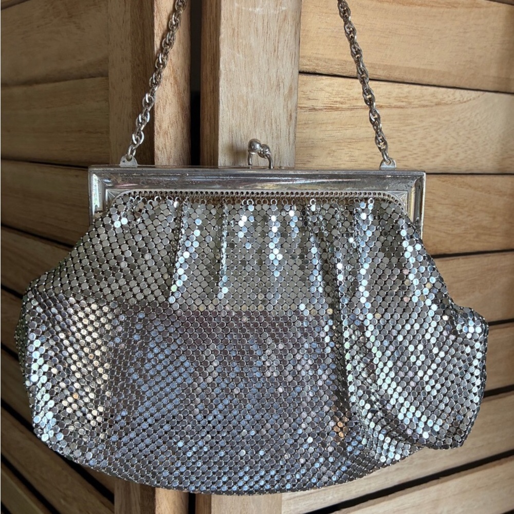 Vintage Whiting & Davis Silver Mesh Evening Bag